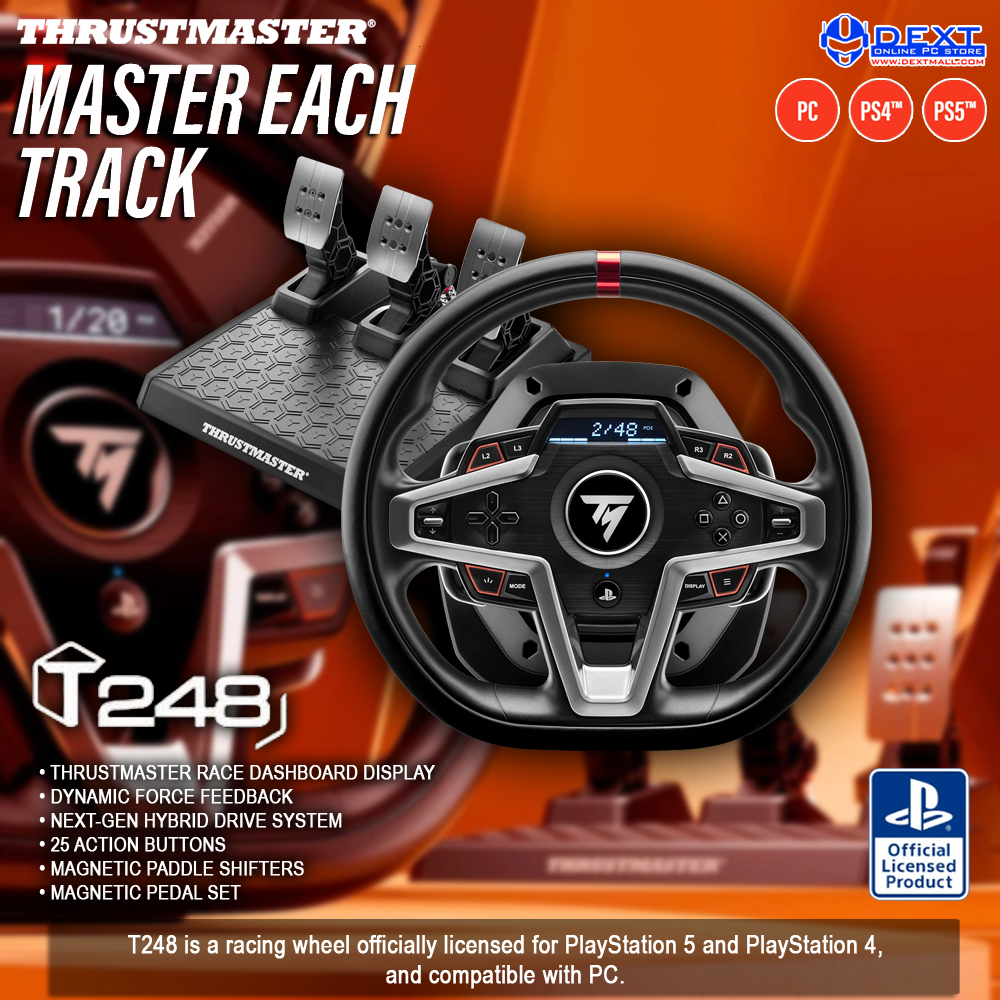 Thrustmaster T248, Magnetic Paddle Shifters, Dynamic Force
