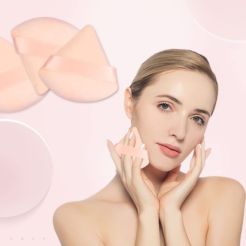 10PCS Puff Triangle Makeup Beauty Sponge Puff Triangle for Powder Makeup Blender Finger Puff Make Up Accessories Cosmetics PF03. 