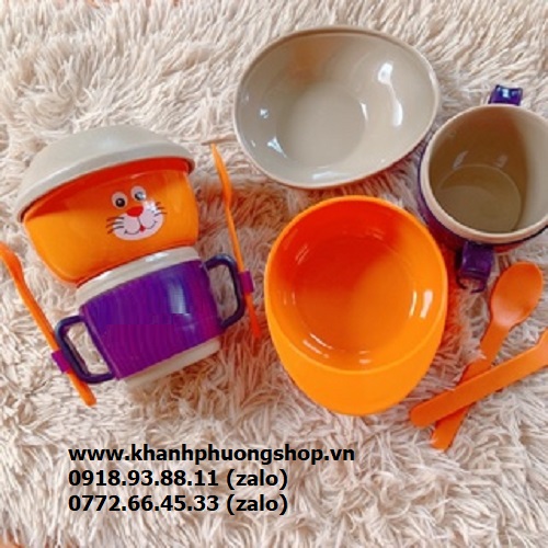 bộ ly chén dĩa cho bé ăn dặm - bộ ly chén dĩa