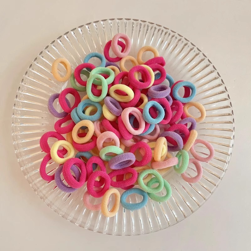 100-pieces Set of Candy-colored Hair Ties
