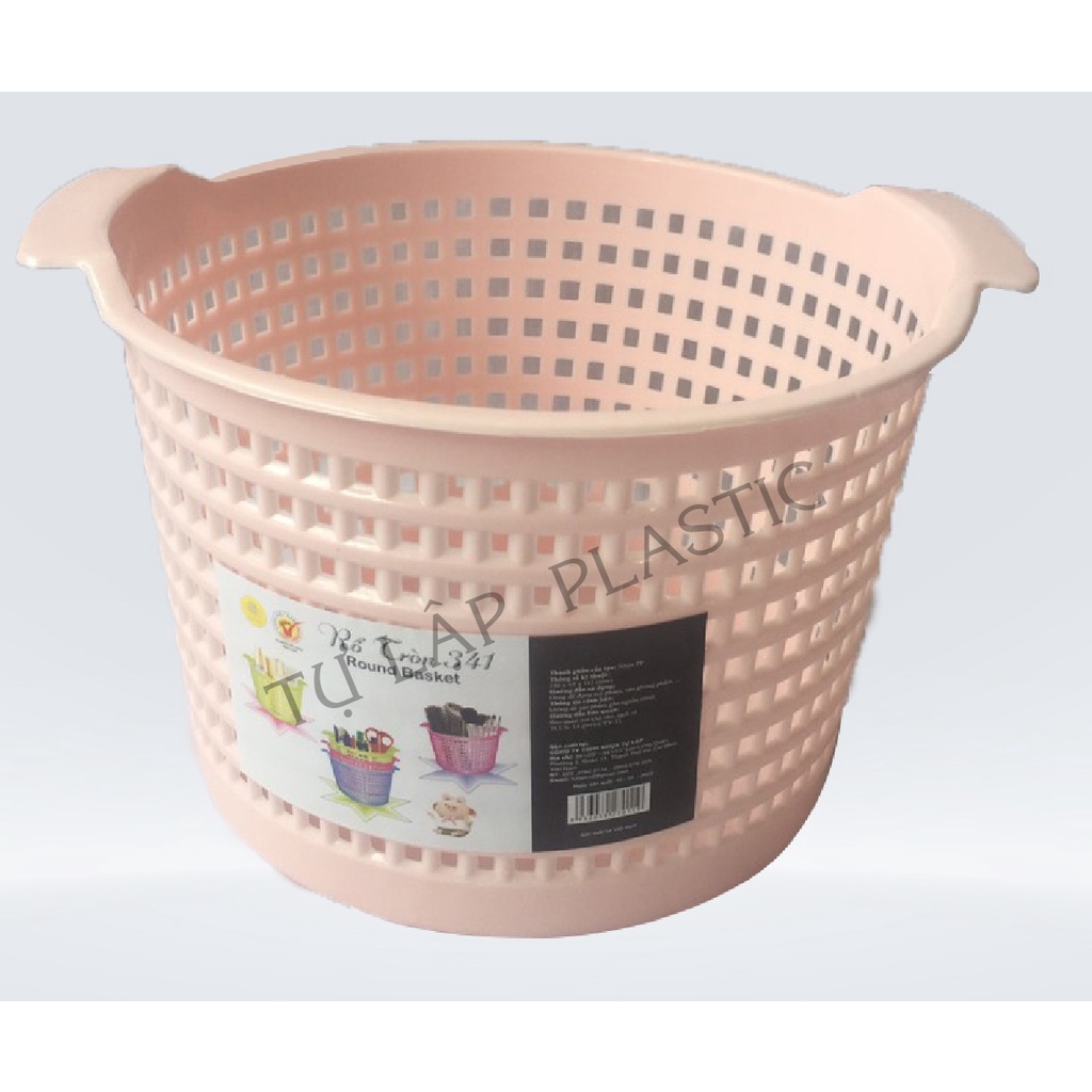 Rổ tròn TỰ LẬP TL 341 - 18.5 X 16.5 X11.5 cm - (Giao Màu Ngẫu Nhiên)