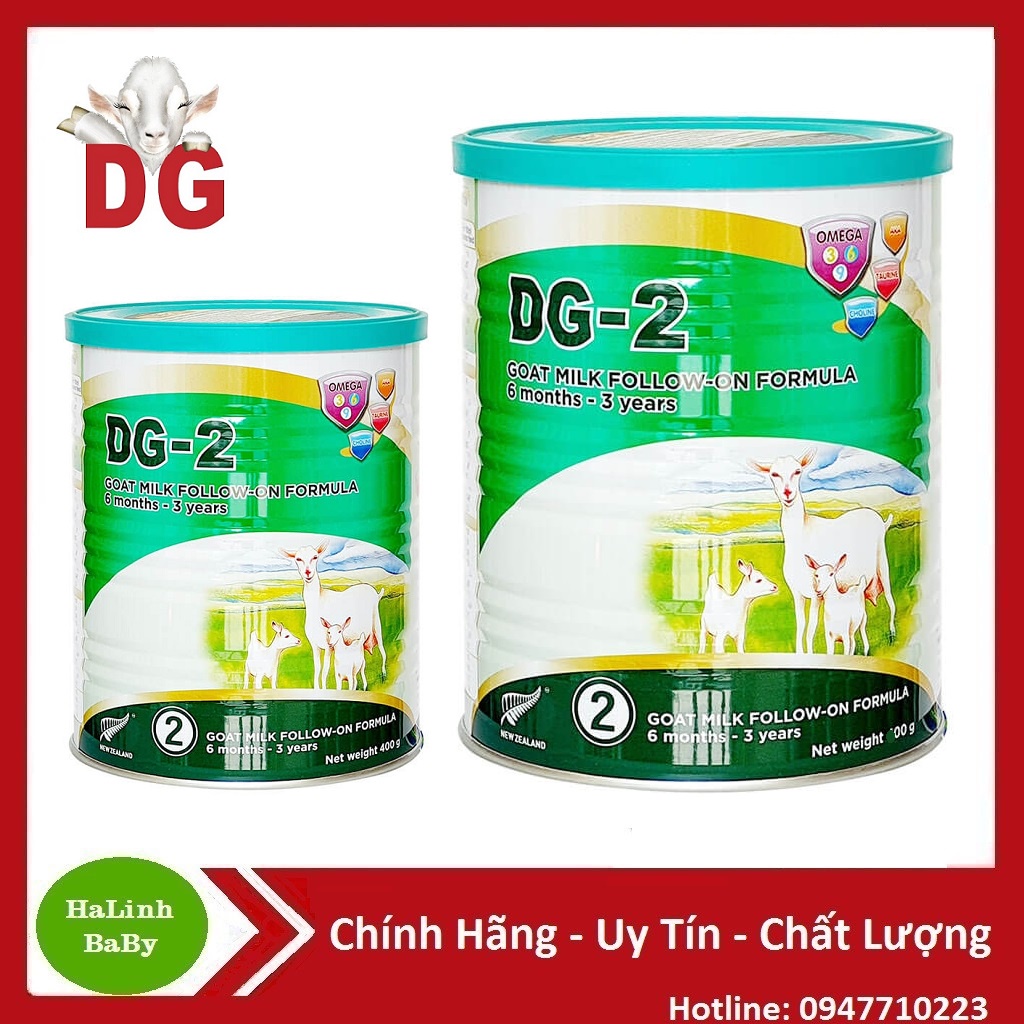 Sữa dê dg 2 400g, 800g cho trẻ 6_36 tháng