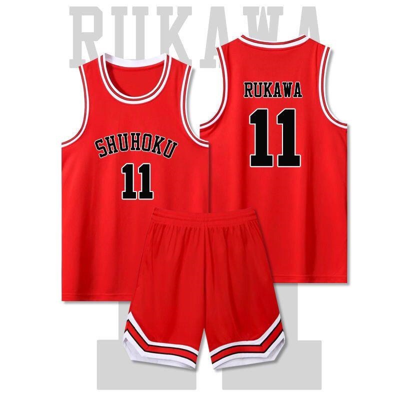 Slam Dunk Basketball Uniform Men Women Mitsui Shou Sakuragi Road Rukawa Jersey Vest