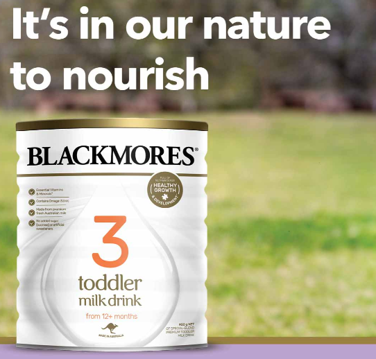 Sữa blackmores nội địa úc số 1 2 3 900 gram