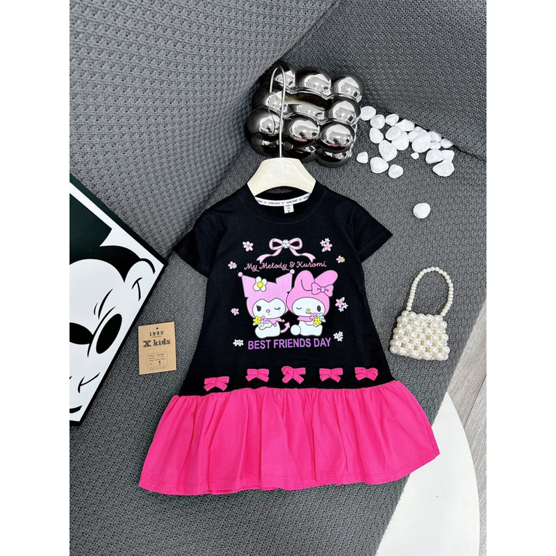 Váy đầm xoè đuôi cá Kuromi cho bé gái