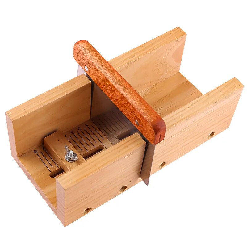 Handmade Diy Soap Cutting Tool, Rubber Wood Adjustable Soap Cutting Device, Simple Soap Making Fixed Support Supplies