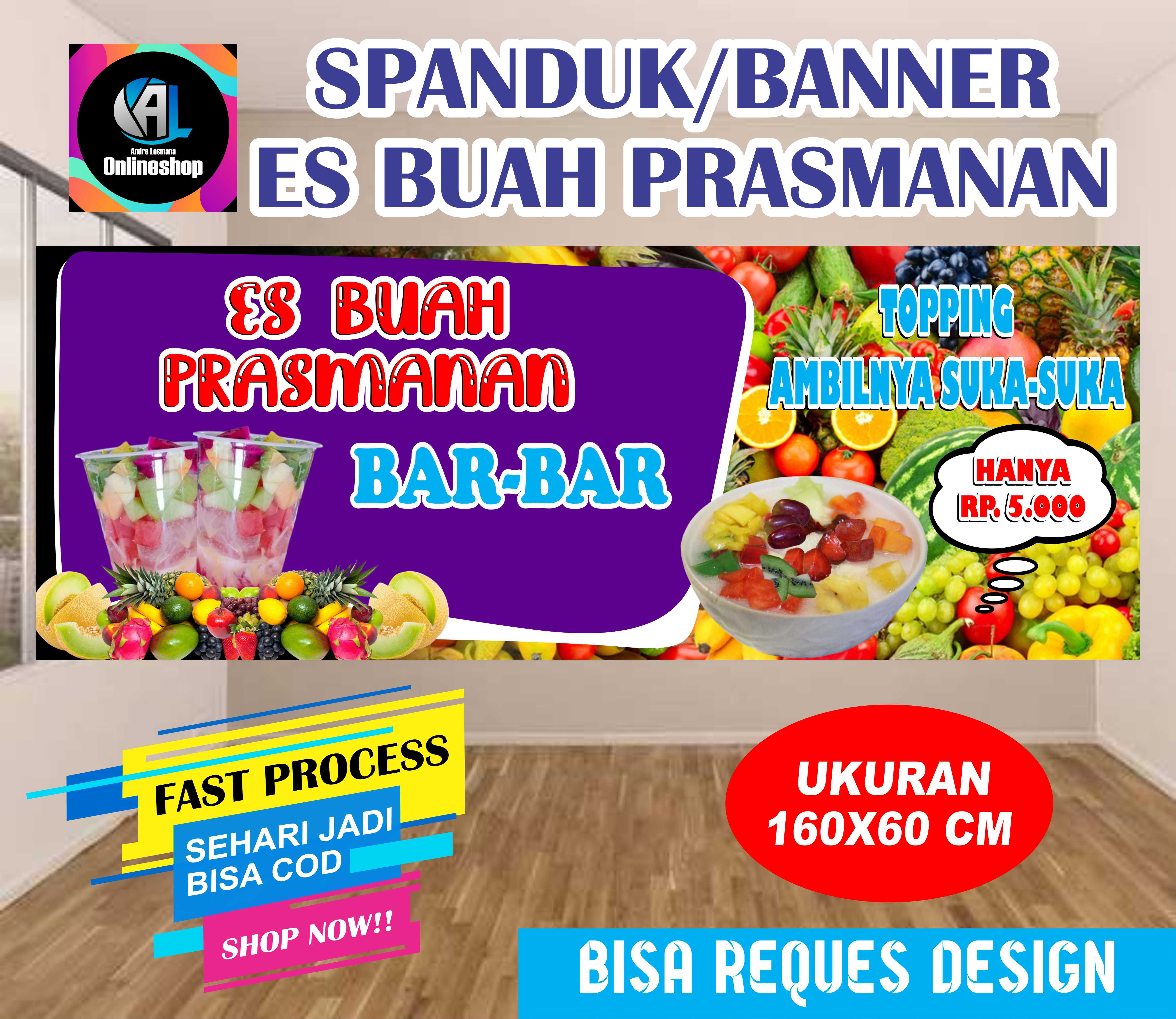 Spanduk Banner Es Buah Prasmanan New | Lazada Indonesia