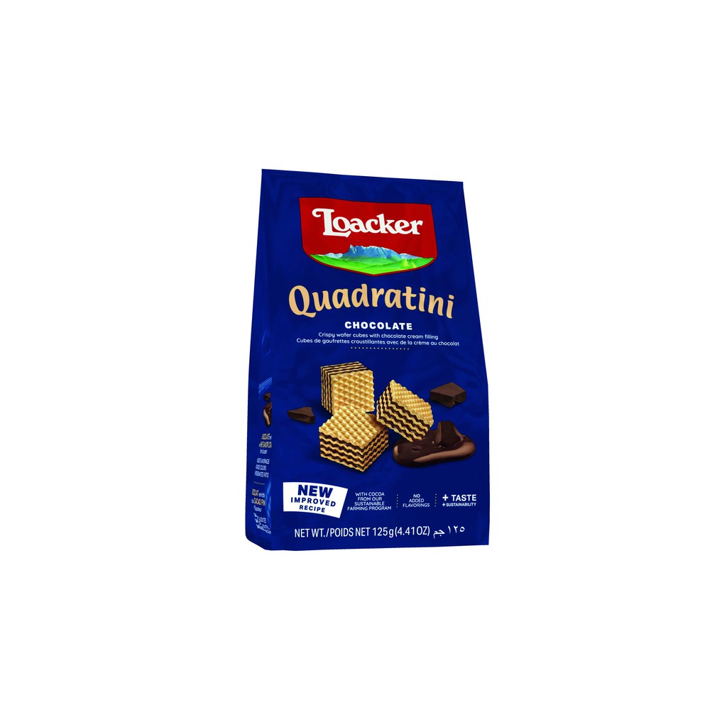 Loacker Quadratini Sponge Cake, 125Gr Pack