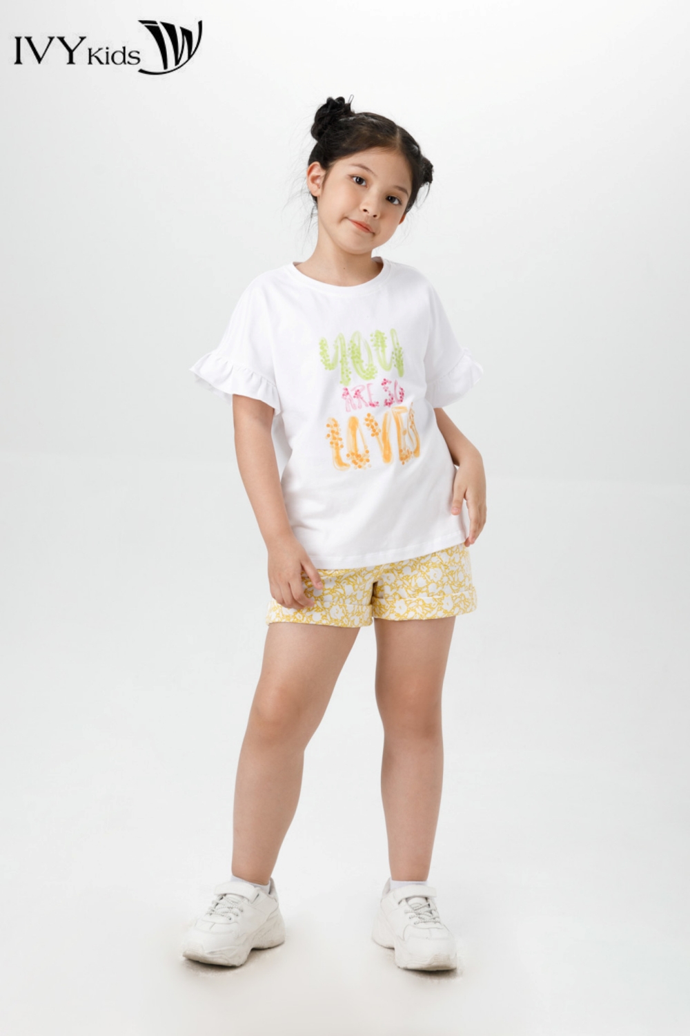 Quần Short Khaki Bé Gái IVY moda MS 20G1528