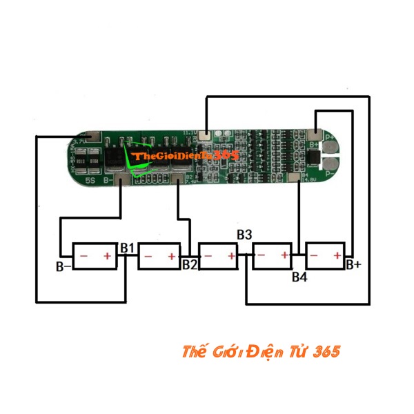 MẠCH SẠC VÀ BẢO VỆ PIN 21V 5S 15A