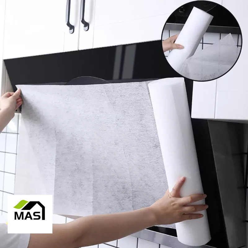 MAS GOODS 46CMX5M/10M Range Hood Grease Filter Paper Oil Filter Paper