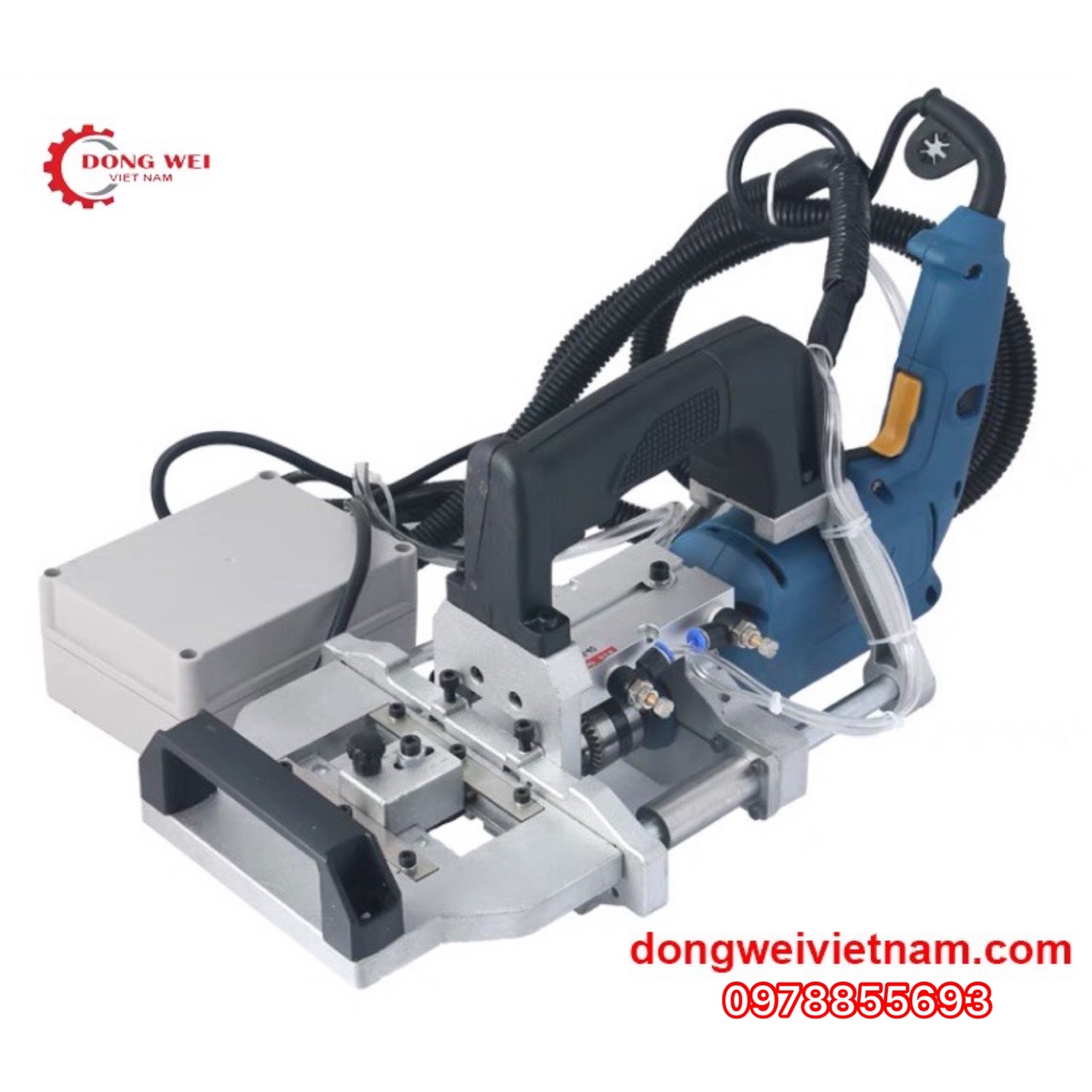 Máy khoan liên kết chốt cam gỗ cầm tay