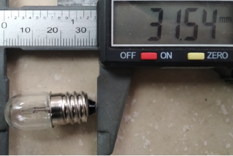 Bóng đèn sợi đốt 24V 0.11A đuôi xoáy 12mm E12