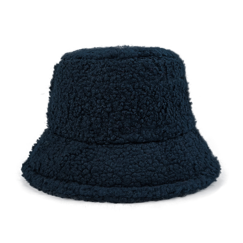 Hanlu Winter bucket hat outdoor warm hat solid color bucket hat