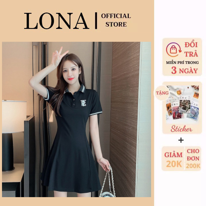 Đầm Polo Dáng Xòe RT Cộc Tay 2 Màu LONA CLOTHES