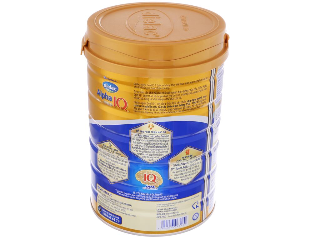 [HCM]Sữa bột Dielac Anpha Gold IQ 3 850g