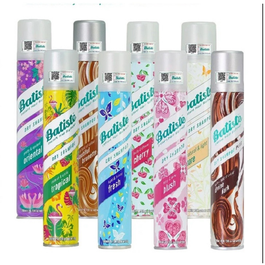 Dầu Gội Khô Batiste Dry Shampoo 200ml