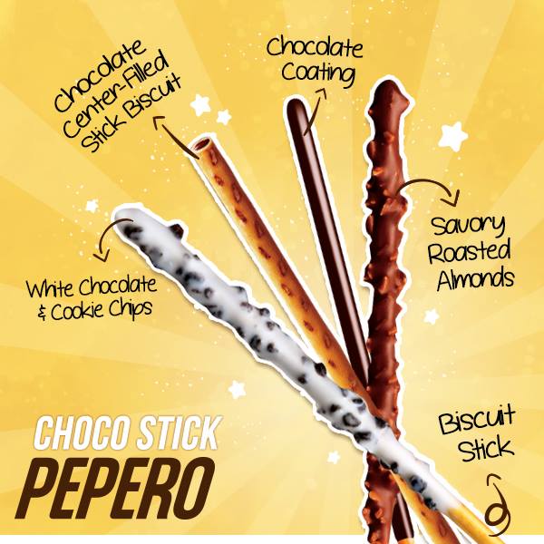 Bánh Que Lotte Pepero Socola/Hạnh Nhân/Choco Cookie 32G