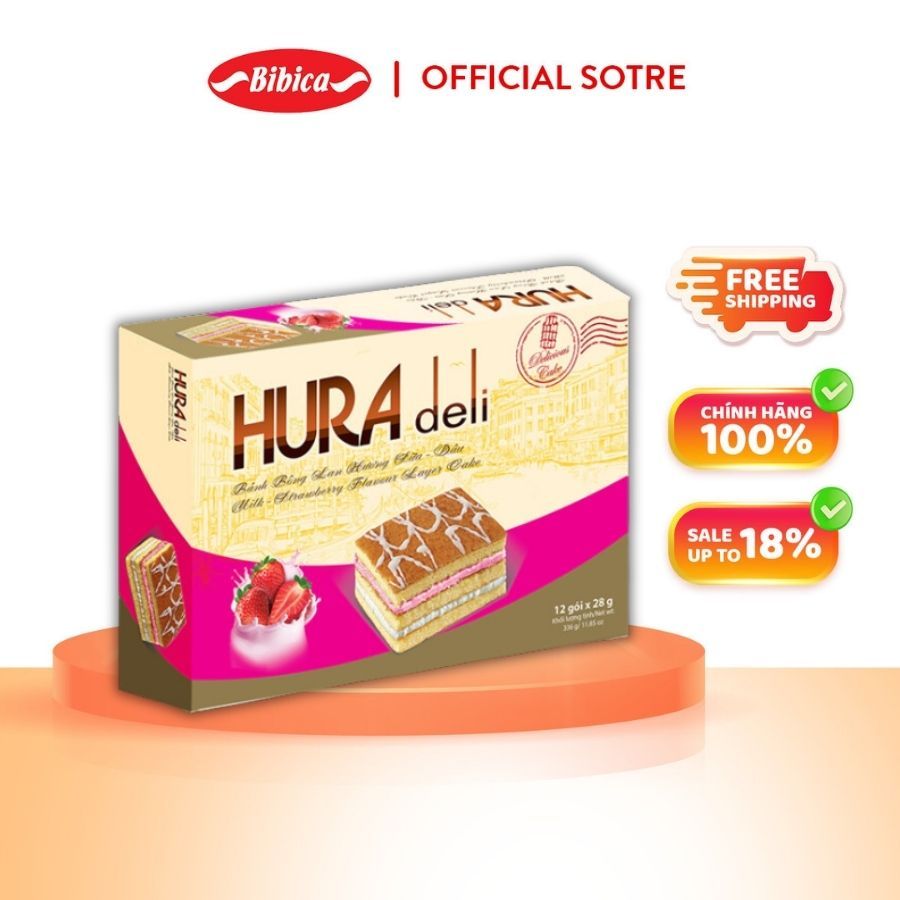 Bánh Hura Deli Cốm - Dừa Bibica 336g