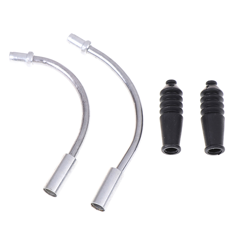 Lot De 2 Guidages De Câble De Frein V-Brake Pour Vélo Route Ou VTT - Noir/argent