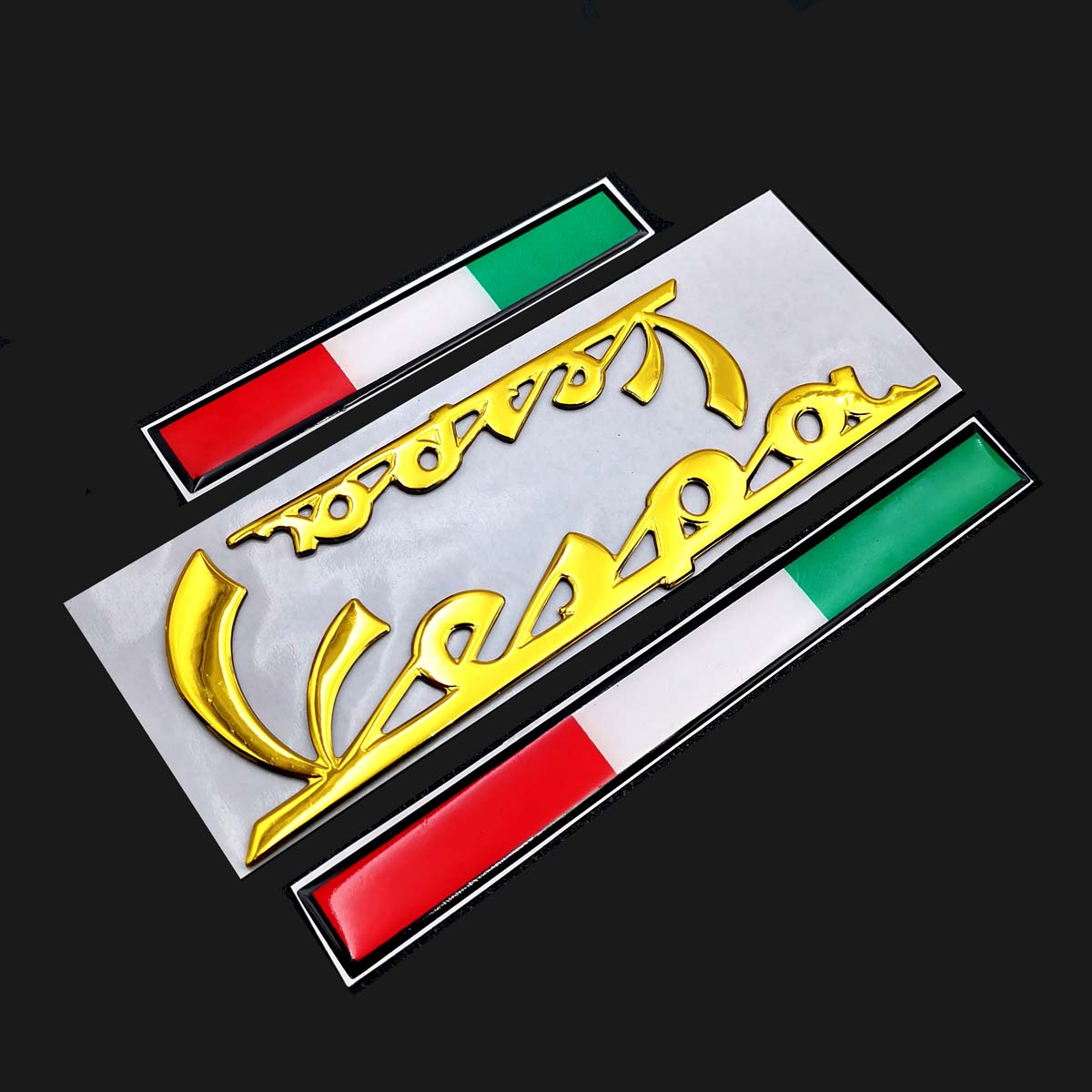 Đề Can Nhãn Dán 3D Vespa Với Biểu Tượng Ý