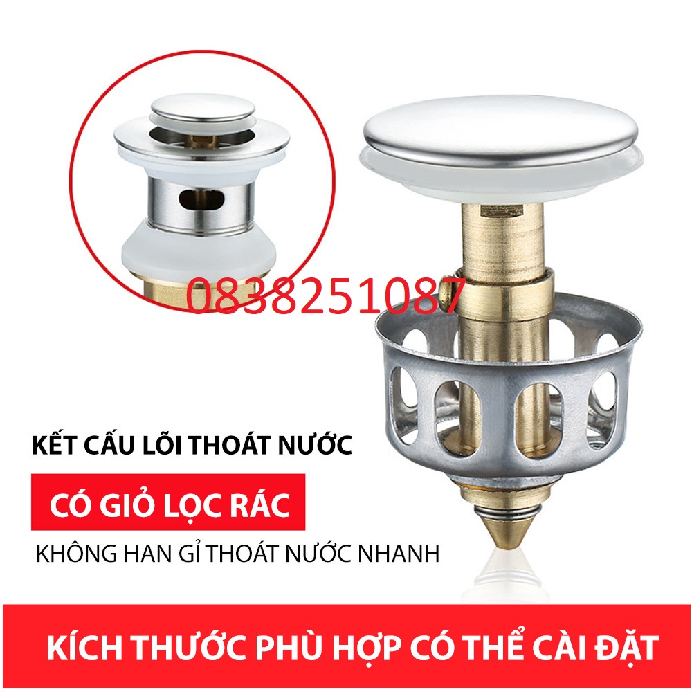 Nút nhấn bộ xả lavabo
