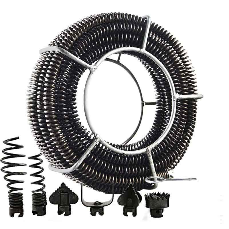 dây thông tắc cống lò xo phi 16 dài 12m ( đầy đủ phụ kiện) free ship