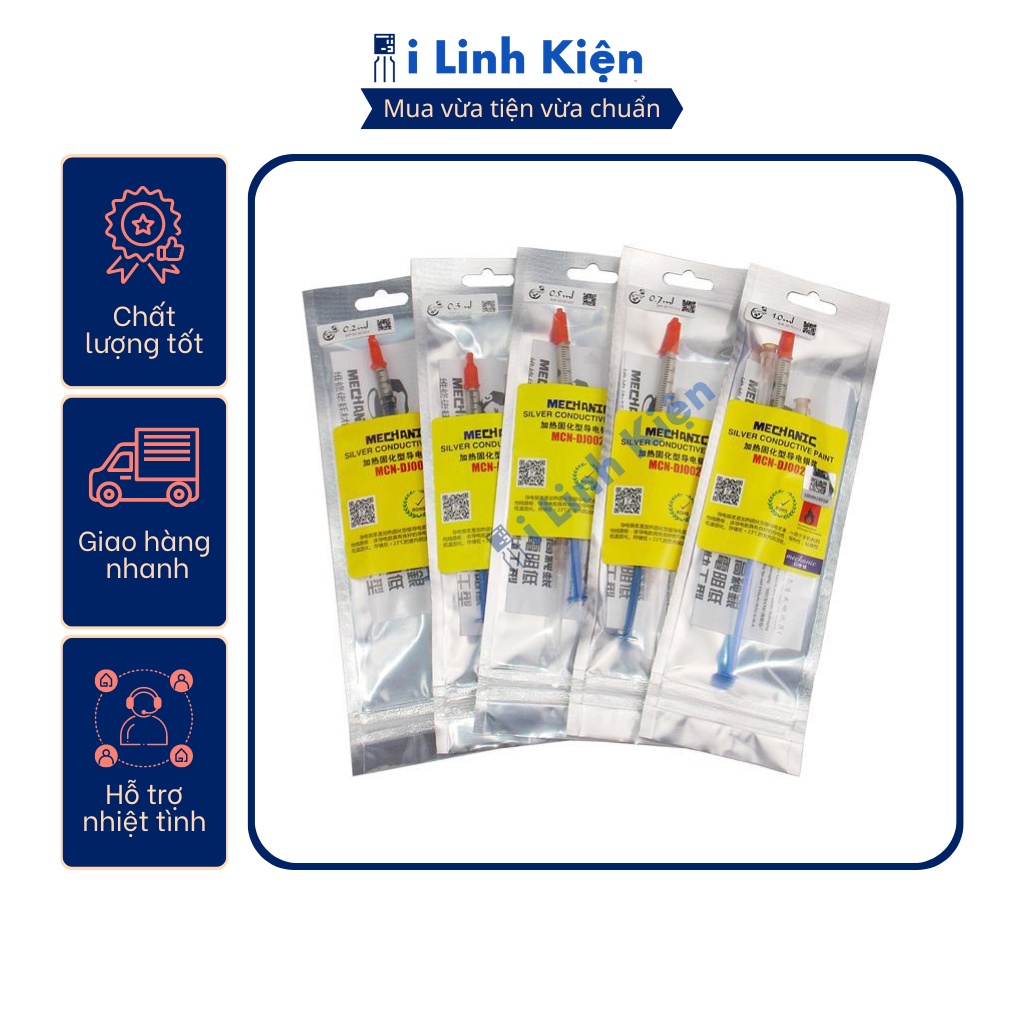 Keo dẫn điện dán hàn mạch bạc 0.5ml 0.2ml hàn dán mạch điện