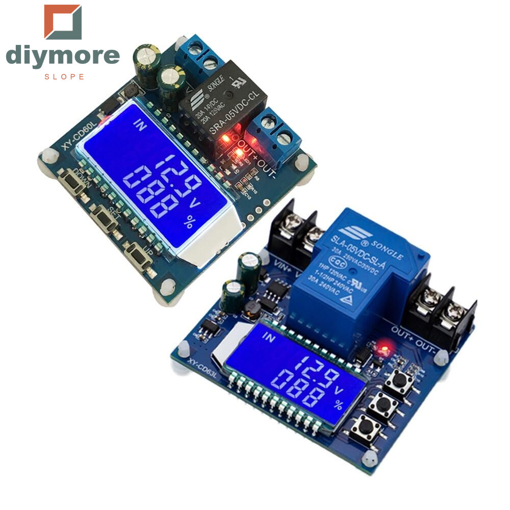 diymore slope CD60L 10A/CD63L 30A Battery Charging Discharge Control Module Full Power-Off DC Under-Voltage Power-Off Protection Module 6-60V