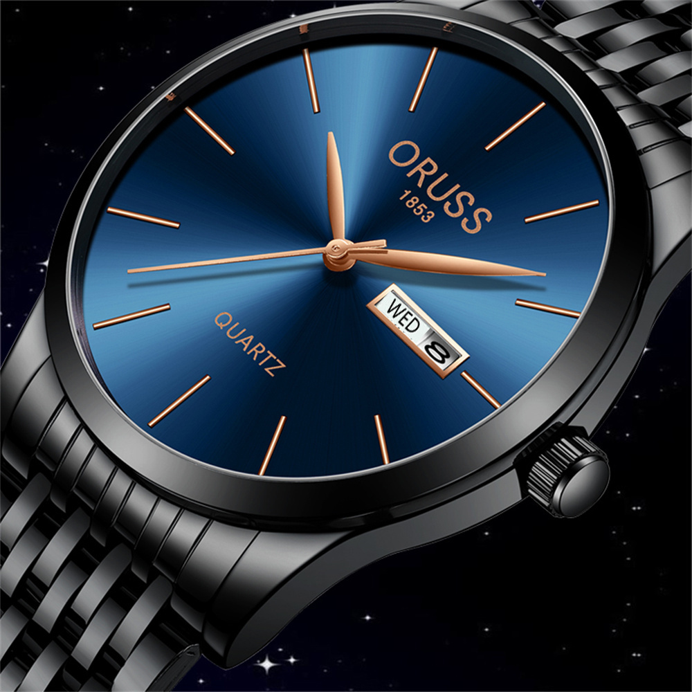 Elf tribe 1pc men's leisure simple waterproof calendar watch cool men's watch