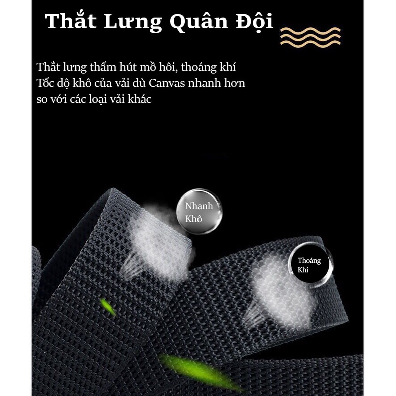 Thắt Lưng Nam Dây Lưng Vải Dù Cao Cấp