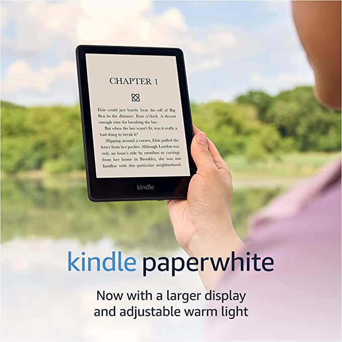 [Trả góp 0%]Máy đọc sách Kindle Paperwhite Gen 5 (gen 11th) màn hình 6.8inch 300PPI, có đèn vàng warmlight NEW SEAL