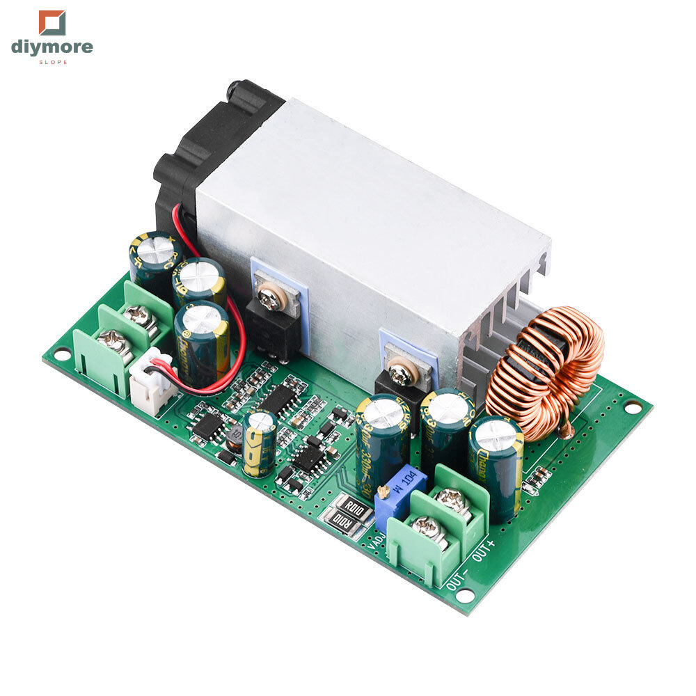 diymore slope DC-DC Buck Converter Step Down Module DC 12V-75V to 5-48V 25A Adjustable Voltage Step Down Converter