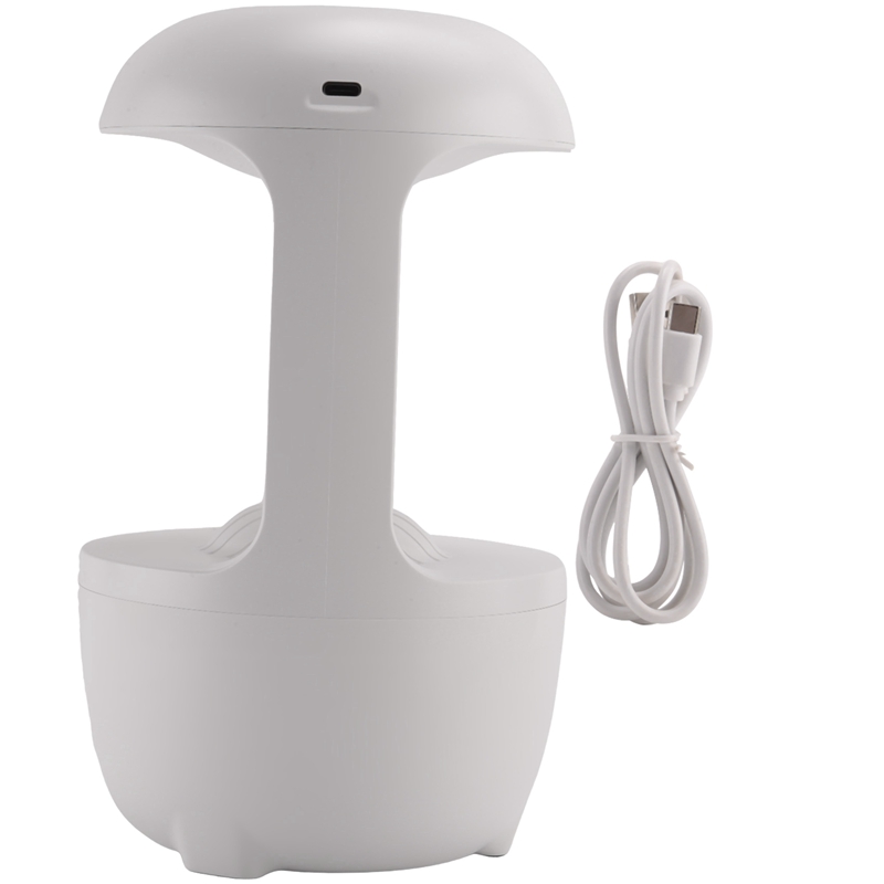 Humidifier Household Desktop with Anti-Gravity Water Drop Rising Diffuser Anti-Gravity Humidifier White New Smart