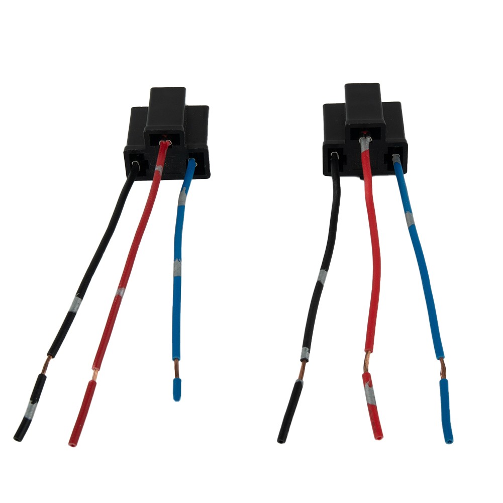 2x H4 Bulb Holder 3 Pin Headlight Connector Plug Replacement Repair H4 Bulb Wire Socket