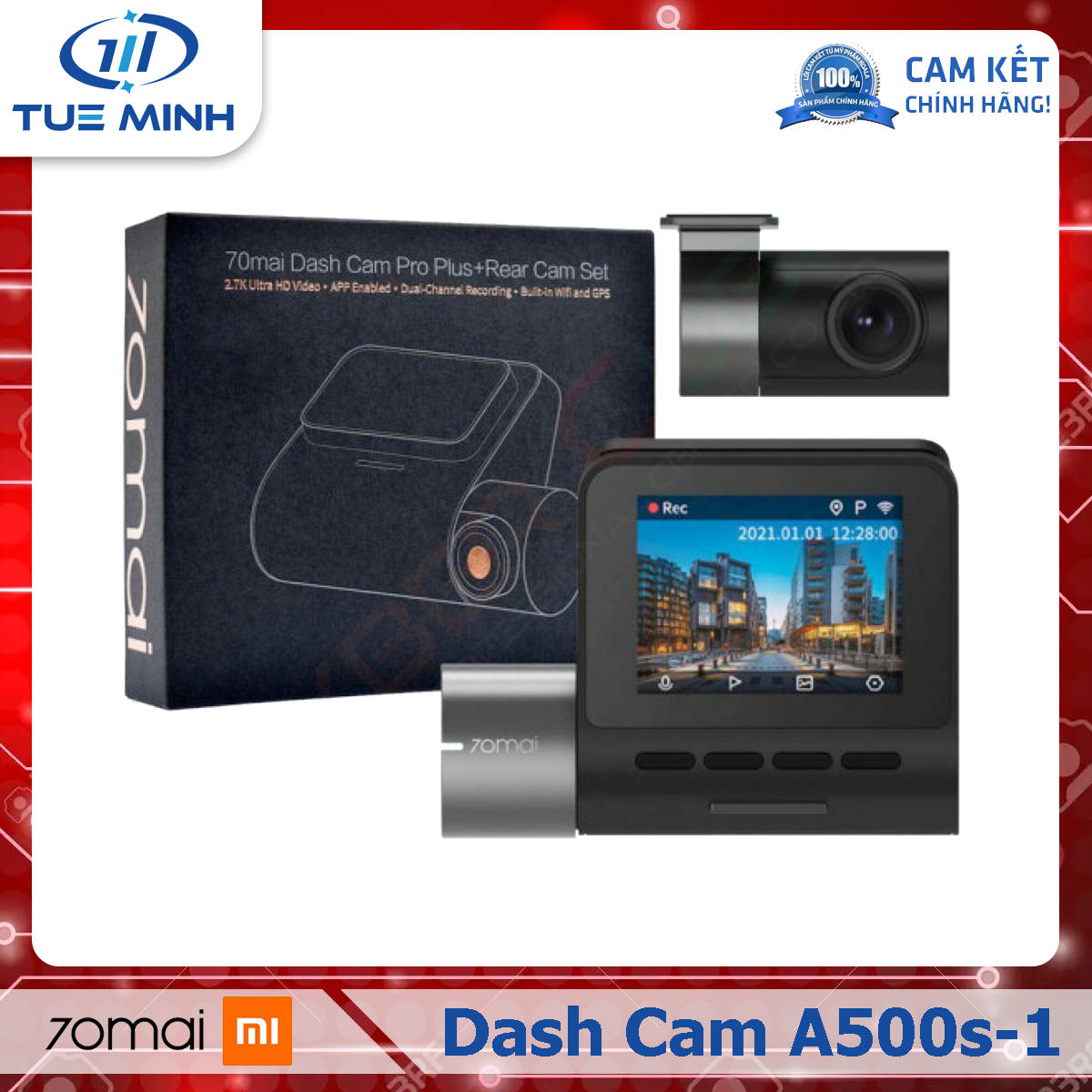 Camera hành trình 70mai Dash Cam Pro Plus+ A500s full - Phiên bản Quốc tế