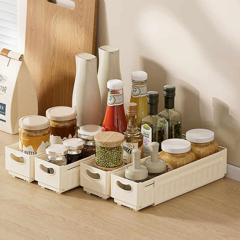 Retractable cabinets, storage boxes, deep cabinets, drawers, right-angled rectangular organizers, dividing tabletops, glove boxes