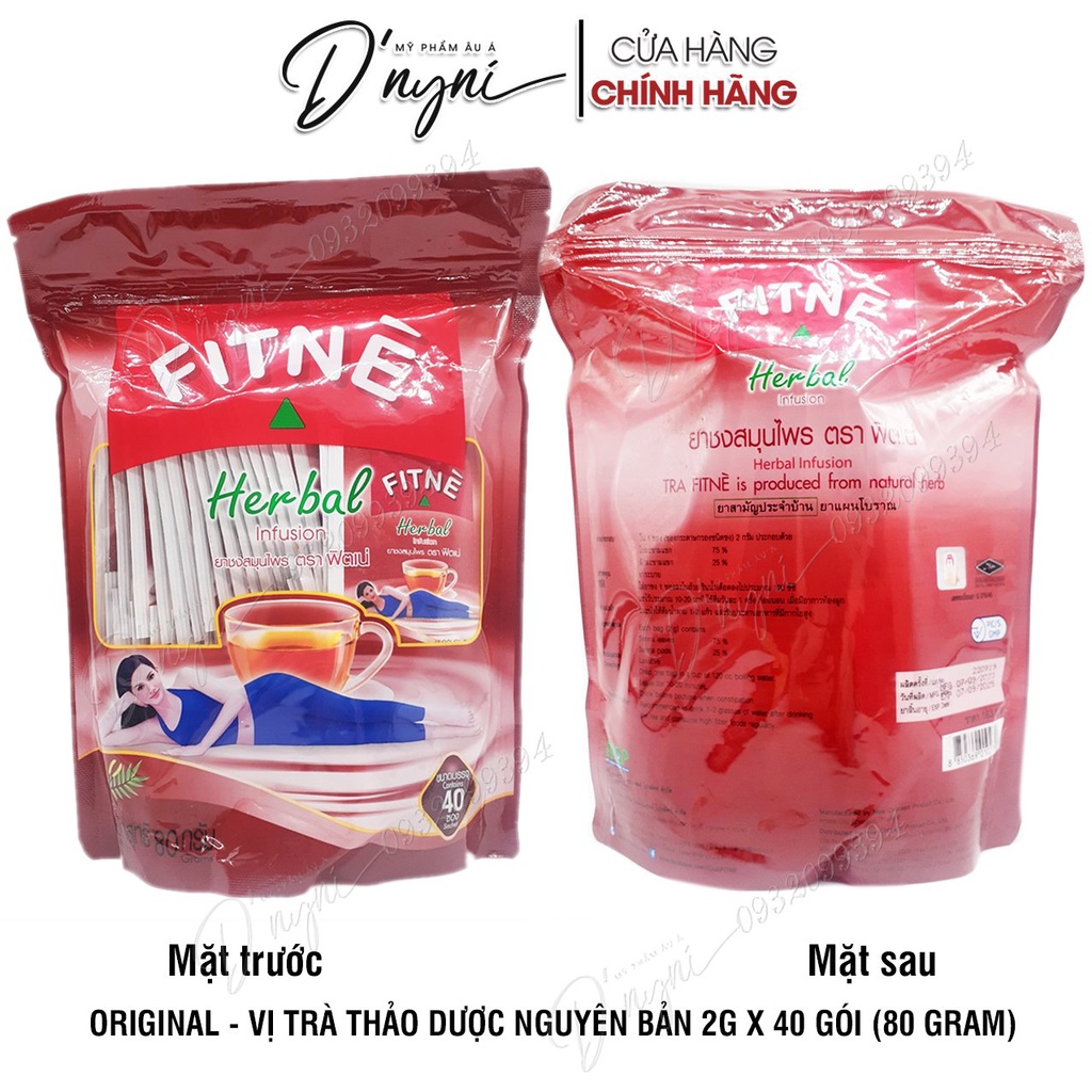 (30 - 40 Gói) Trà Túi Lọc Fitne Herbal Thải Độc Giảm Mỡ Thái Lan