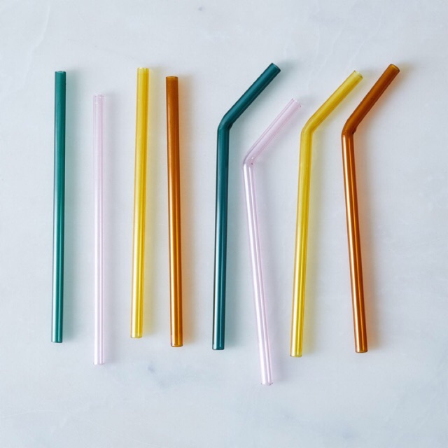Ống hút thủy tinh màu 20cm