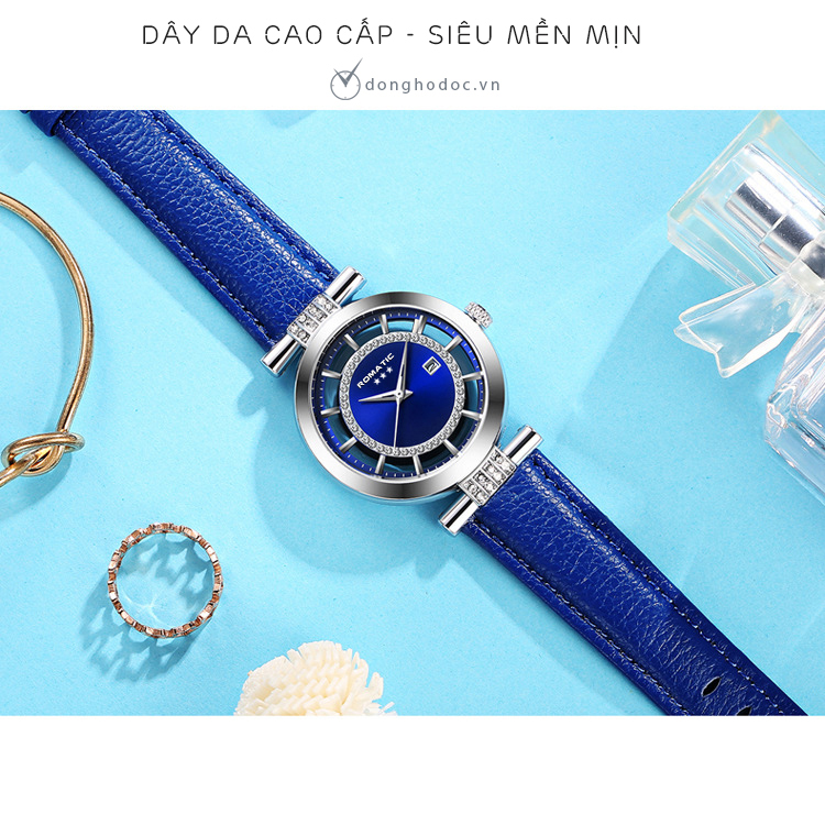 [Miễn Phí Ship] Đồng hồ Nữ ROMATIC Paris, Dây da mềm mại