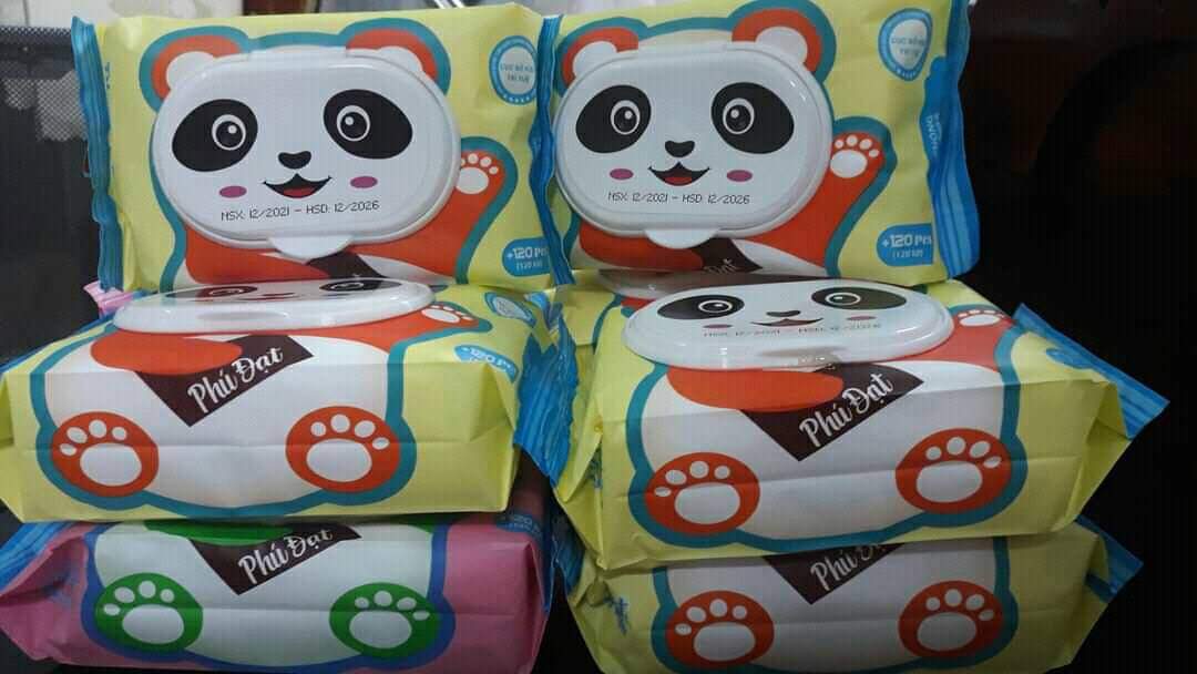 Combo 10 gói khăn giấy ướt phú đạt 120 tờ mặt gấu không mùi an toàn cho bé - ảnh sản phẩm 5