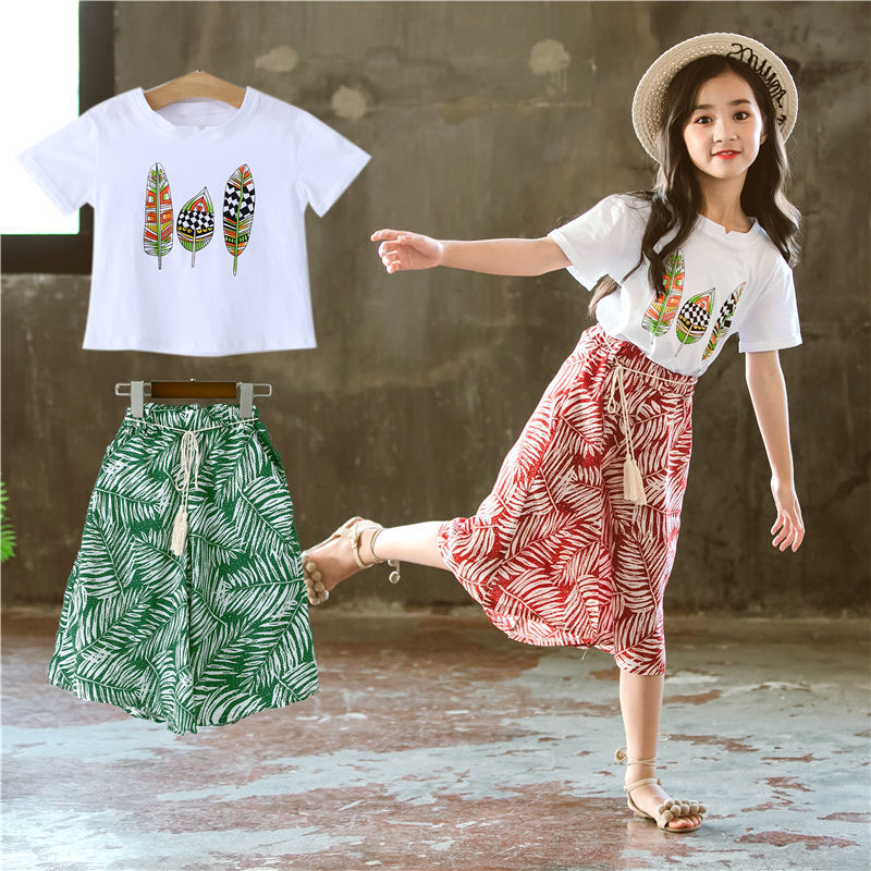 Set Áo Thun & Quần Hoa Cho Bé Gái (14-35Kg) N00528