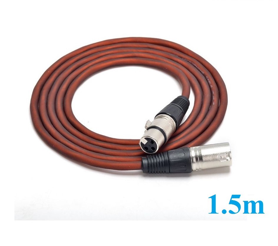 Dây cáp tín hiệu canon Đực Cái dài 1.5m , dây canon đực cái dài 1.5m lõi đồng