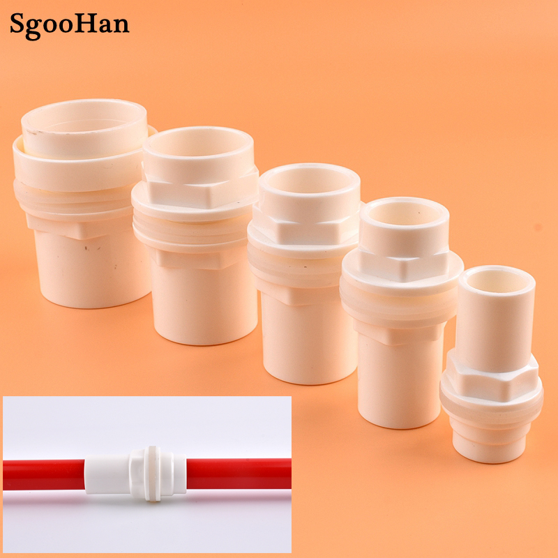 Pvc Water Inlet 3 Colors 20~50mm Aquarium Drain Joint Pvc Water Inlet Outlet Fittings ...