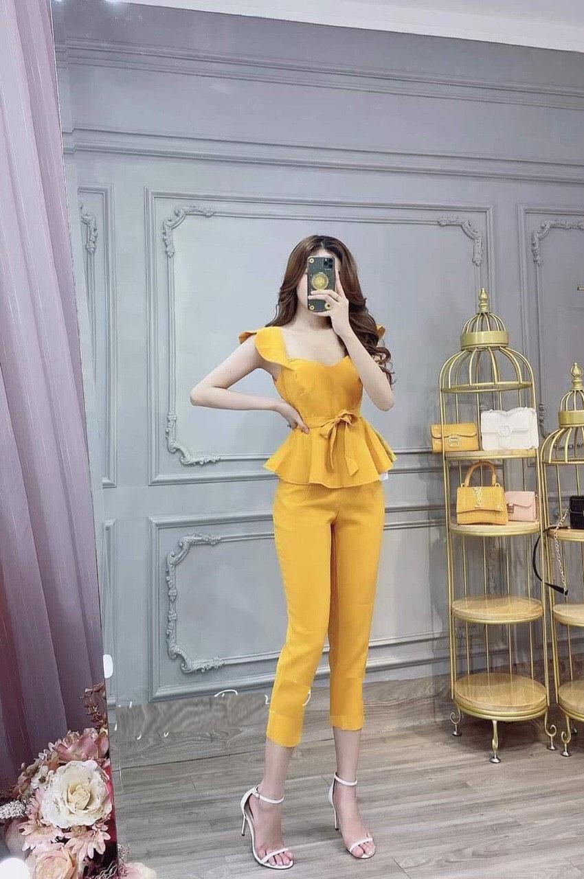 [HCM]Set bộ nữ quần lửng mặc nhà dễ thương
