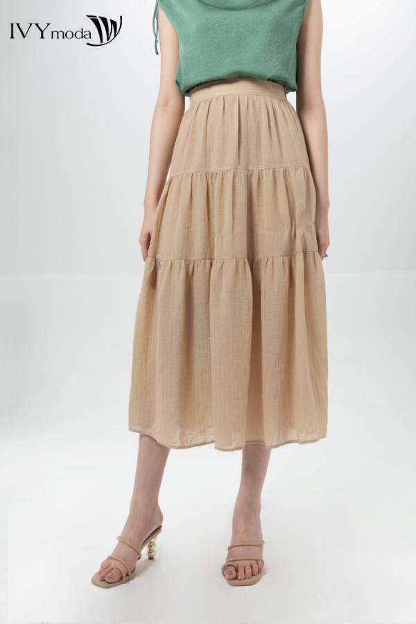 Chân váy xòe 3 tầng IVY moda MS 31M6641