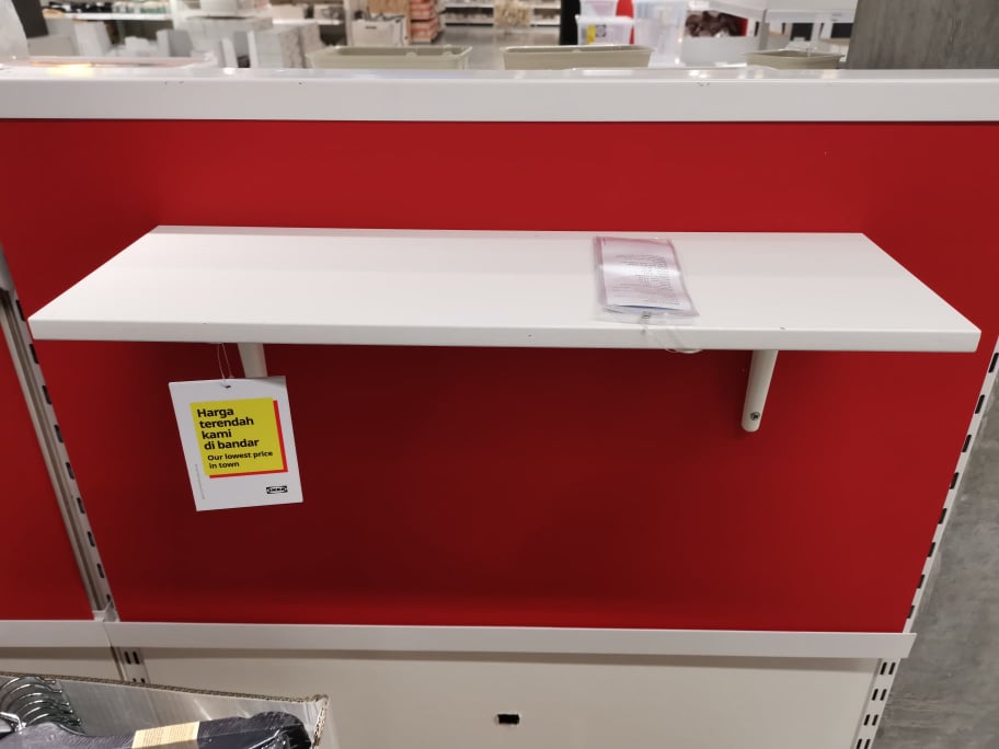 IKEA BURHULT / SIBBHULT Wall Shelf, Para di dinding Lazada