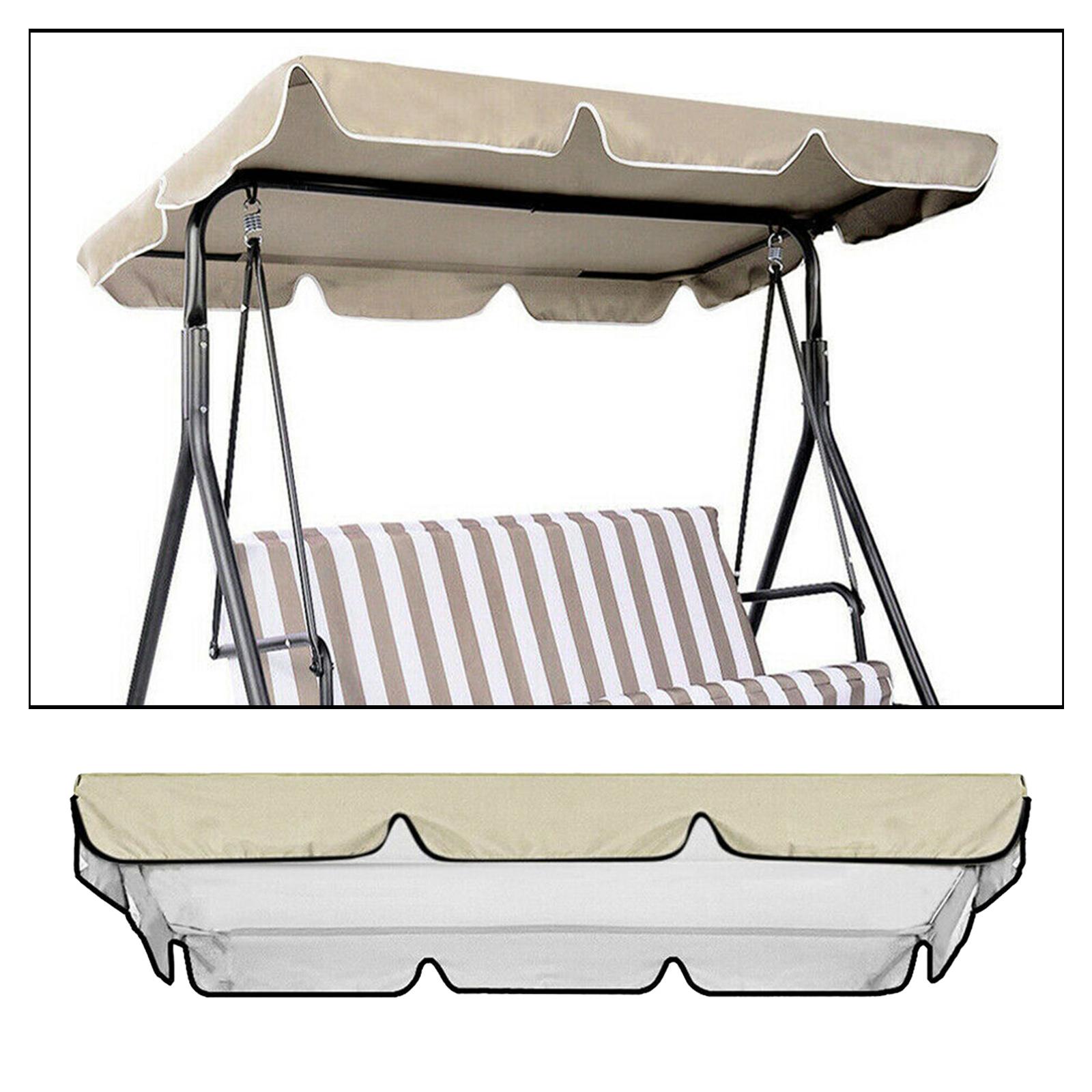 BNSTAR Patio Swing Cushion Top Cover Replacement Swing Top Awning