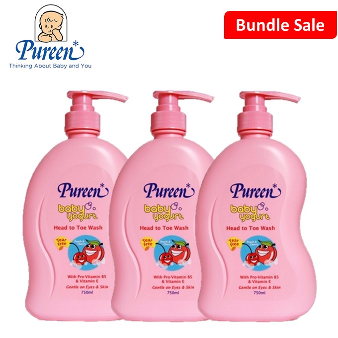 Cherry Pureen Baby Yogurt Head To Toe Wash Pureen Baby Yogurt Head