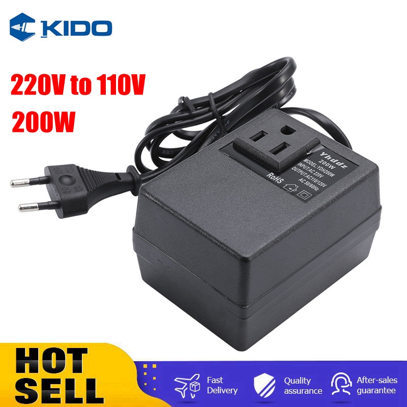 200W Voltage Converter AC 220V To 110V Transformer Step Down